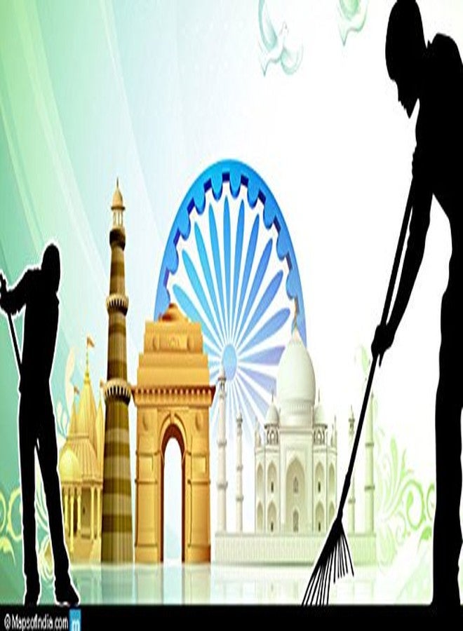 CHAND SURAJ Strong Broom Stick for Home Cleaning |Phool Jhadu with 50 Cm Long Steel Handle & Plastic Grip |House Floor Cleaner Soft Grass Broomstick | Mix Colors - Image 5